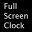 Fullscreen Clock